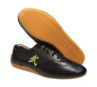 BradOc Scarpe Tai Chi Kung Fu Cinese Tradizionale Shaolin Arte Marziale Qi Scarpe Gong Wing Chun Chi scarca di Gomma Oxford Suola per Uomini Donne,Nero,44 EU