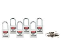 Brady 118950 bianco, Brady chiave di sicurezza lucchetto serrature (6)