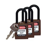 Brady 123339 lockout lucchetto, chiave, 1/10,2 cm marrone