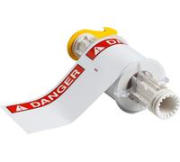 Brady 130752 etichetta per stampante Rosso, Bianco Etichetta per stampante autoadesiva