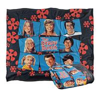 Brady Bunch Squares Coperta super morbida al tatto setoso - 152 x 127 cm