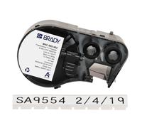 Brady Etichette criogeniche ultra sottili in poliestere per stampante di etichette M410, M510, M511 - Per Attrezzature di Laboratorio - Nero su bianco (12,70 mm x 7,62 mm) - M4C-500-492