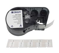 Brady Etichette criogeniche ultra sottili in poliestere per stampante di etichette M510, M511 - Per Attrezzature di Laboratorio - Nero su bianco (25,40 x 9,53 mm, 9,53 mm ⌀) - M5-118-492