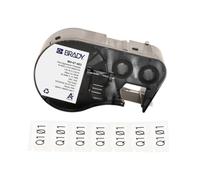 Brady Etichette in Poliestere per Stampante Etichette BMP41/BMP51/BMP53/M511-480 Etichette Industriali Adesive - Nero su bianco (25,40 mm (L) x 12,70 mm (A)) - M4-47-483