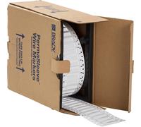 Brady LSZH-250-2-WT-2 / 141233, etichette, THT Low Smoke Halogen Free Permasleeve Wire Marking Sleeves, 25.40 mm x 11.15 mm