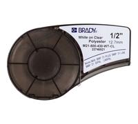 Brady M21-500-430-WT-CL / 139747, nastro in poliestere, 12.70 mm x 6.40 m