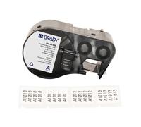 Brady M4-49-498 / 170791, 25.40 mm, Vinyl, testo nera / sfondo bianco