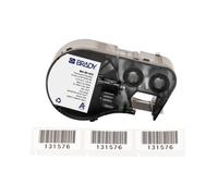 Brady M4-90-422 / 170736, 19.05 mm x 38.10 mm, Polyester, testo nera / sfondo bianco