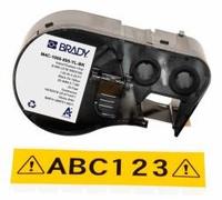 Brady M4C-1000-595-YL-BK etichetta per stampante Nero, Giallo Etichetta per stam