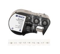 Brady M4C-240-498 / 170782, 6.10 mm x 4.88 m, Vinile, testo nero / sfondo bianco