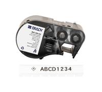 Brady M4C-500-422 / 170732, 12.70 mm x 7.62 m, Poliestere, testo nero / sfondo bianco