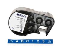 Brady M4C-500-595-BL-WT / 170813, 12.70 mm x 7.62 m, Vinile, testo bianco / sfondo bu