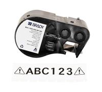Brady M4C-500-595-CL-WT / 170822, 12.70 mm x 6.10 m, Vinile, testo bianco / sfondo trasparente