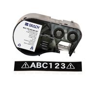 Brady M4C-750-595-BK-WT / 170823, 19.05 mm x 7.62 m, Vinile, testo bianco / sfondo nero
