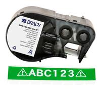 Brady M4C-750-595-GN-WT / 170827, 19.05 mm x 7.62 m, Vinile, testo bianco / sfondo verde