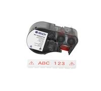Brady M4C-750-595-WT-RD / 170831, 19.05 mm x 7.62 m, Vinile, testo rossa / sfondo bianco