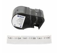 Brady Etichette in Vinile autolaminante per Stampante Etichette BMP51/BMP53/M511 - 140 Etichette Industriali Adesive - Nero su bianco, trasparente (44,45 mm (L) x 25,40 mm (A)) - M5-133-427