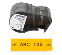 Brady Nastro in Vinile per Stampante Etichette BMP51/BMP53/M511 - Etichette Industriali Adesive - Nero su giallo (38,10 mm (L) x 7,62 m (l)) - M5C-1500-595-YL-BK