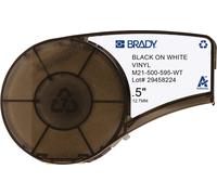 Brady NASTRO BIANCO SU NERO SPESSORE 12,7 mm LUNGHEZZA 6,5 m AD ALTE PRESTAZIONI