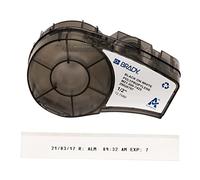 Etichetta Resistente a Temperature Estreme e Sostanze Chimiche per Etichettatrice, 12.70mm x 6.40m, Nero Su Bianco