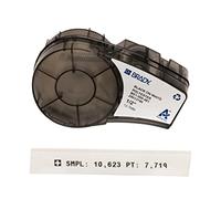 Brady Nastro in Poliestere per Stampanti di Etichette M210 & M211 - Etichette da laboratorio criogeniche autolaminanti - Nero su bianco (12,7 mm x 6,40 m) - M21-500-461-AW