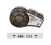 Brady Nastro in Poliestere per Stampanti di Etichette M211 e M210 - Etichette industriali multiuso per ambienti difficili - Nero su bianco (12,7 mm x 6,4 m) - M21-500-423