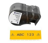 Brady Nastro in Vinile per Stampante Etichette BMP51/BMP53/M511 - Etichette Industriali Adesive - Nero su giallo (38,10 mm (L) x 7,62 m (l)) - M5C-1500-595-YL-BK