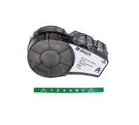 Brady Nastro in Vinile per Stampanti ii Etichette M211 e M210 - Etichette Industriali Adesive - Bianco su verde (9.53mm x 6.40m) - M21-375-595-GN
