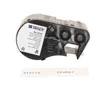 Brady Nastro Poliestere M410/M510/M511 - Etichette laboratorio criogeniche autolaminanti, nero su bianco (55.88x12.70mm) - M4-74-461