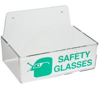 Brady Porta occhiali di sicurezza, testo verde su plastica trasparente, leggenda "Safety Glasses" - 7,6 cm di altezza, 22,9 cm di larghezza, 15,2 cm di profondità - 45234