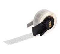 Brady PTL-3-718 B-718 - Etichetta statica in poliimmide, disipativa, bianco, 500/rotolo, 1,0 cm H x 1,0 cm, confezione da 500 pezzi