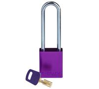 Brady SafeKey - Lucchetto di blocco in alluminio viola, 7,6 cm, acciaio Shkl