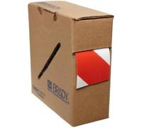Brady Toughstripe - Nastro a righe, 50,80 mm x 30,48 m, colore: Rosso/Bianco