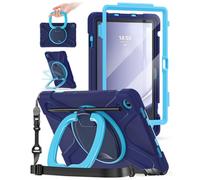 BRAECN Cover Per Tablet Samsung A9 Plus 11" 2023, Custodia Per Tablet Samsung A9 Plus con Protezione Schermo Supporto Girevole a 360°/Cinghia da Polso, Tracolla, con Portapenne