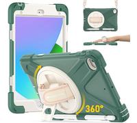 BRAECN - Custodia per Apple iPad Mini 5/4, antiurto, con supporto girevole, cinghia regolabile, supporto per matita, tracolla per iPad Mini 5/4, colore: Verde smeraldo