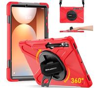 BRAECN Custodia per Galaxy Tab S9 FE+/S9+/S7+/S8+/S7 FE, custodia robusta antiurto resistente con tracolla per il trasporto, portapenne, cavalletto, cinturino da polso per Samsung Galaxy Tab S8 Plus
