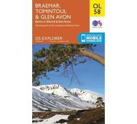 Braemar, Tomintoul & Glen Avon, Beinn a' Bhuird & Ben Avon (Map) OS Explorer Map
