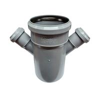 Braga doppia 45 gradi in PP Valsir PP3 a innesto D110/40 mm VS0506010