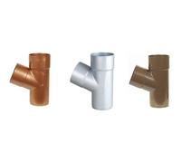 Braga in plastica raccordo a Y per pluviale tondo diametro 80 e 100 mm