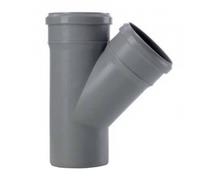 Braga per scarico 45 Gradi in PP Valsir PP3 a innesto D125/125mm VS0508031