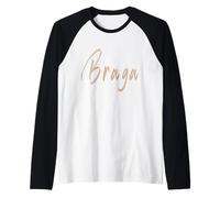 Braga Portogallo Design Elegante Vintage Maglia con Maniche Raglan