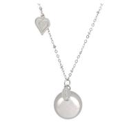 BRAGAGNOLO ARGENTI Srl ARGENTOE' COLLANA CON CAMPANELLO CHIAMA ANGELI BOLA MESSICANA RODIATA CON CUORE 100 CM