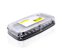 Bragan™ Barra Faro Lampeggiante LED Ambra Con Lente Trasparente 270mm