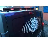 Bragan™ Barra Luce Tetto Posteriore Nera LED Rosse Per Peugeot Boxer 2014+