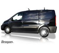 Bragan™ Barre Laterali Fiat Scudo SWB 2007-2016 In Acciaio Nero 2 Pezzi