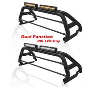 Bragan™ Black Sport Roll Bar Per Ford Ranger 2016-2023 Con LED E Luce Stop
