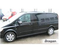 Bragan Black Stainless Steel Side Bars per Mercedes Vito Viano 2004-2014