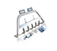 Bragan Bull Bar Cromato 60mm Per Peugeot Expert 2007-2016 Con 2 Spot