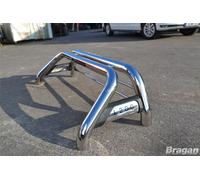 Bragan Chrome Roll Bar In Acciaio Inox Con LED Per Mitsubishi L200 2019-2023