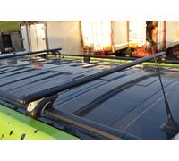 Bragan Cross Bars Alluminio Nero Set 2 Per Volkswagen Transporter T7 2024+
